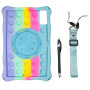 Силіконовий чохол Galeo Pop It with Handle для Xiaomi Redmi Pad 10.61" Rainbow Light Blue