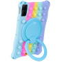 Силіконовий чохол Galeo Pop It with Handle для Xiaomi Redmi Pad 10.61" Rainbow Light Blue