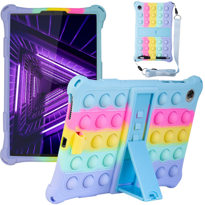 Силіконовый чохол Galeo Pop It для Lenovo Tab M10 FHD Plus 10.3" TB-X606F, TB-X606X Rainbow LB