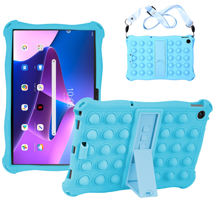 Силіконовый чохол Galeo Pop It для Lenovo Tab M10 Plus 3rd Gen 10.6" TB-125F, TB-128F Blue