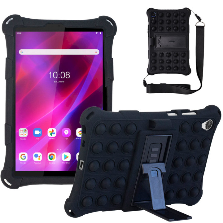 Силіконовый чохол Galeo Pop It для Lenovo Tab M8 1-3 Gen (TB-8505, 8705, 8506) Black