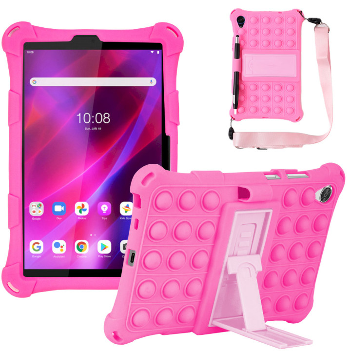 Силіконовый чохол Galeo Pop It для Lenovo Tab M8 1-3 Gen (TB-8505, 8705, 8506) Pink