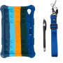 Силіконовый чохол Galeo Pop It для Lenovo Tab M8 1-3 Gen (TB-8505, 8705, 8506) Rainbow Dark Blue