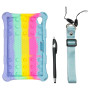 Силіконовый чохол Galeo Pop It для Lenovo Tab M8 1-3 Gen (TB-8505, 8705, 8506) Rainbow Light Blue