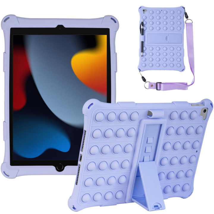 Cиликоновый чехол Galeo Pop It для Apple iPad 9/8/7 10.2" (2021/2020/2019) Lilac