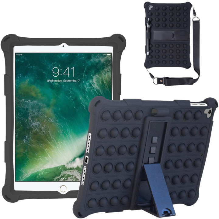 Силиконовый чехол Galeo Pop It для Apple iPad 9.7 2017/2018, Air 1/2, Pro 9.7 Black