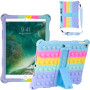 Силіконовый чохол Galeo Pop It для Apple iPad 9.7 2017/2018, Air 1/2, Pro 9.7 Rainbow Light Blue