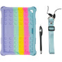 Силіконовый чохол Galeo Pop It для Apple iPad 9.7 2017/2018, Air 1/2, Pro 9.7 Rainbow Light Blue