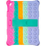 Силіконовый чохол Galeo Pop It для Apple iPad 9.7 2017/2018, Air 1/2, Pro 9.7 Rainbow Pink
