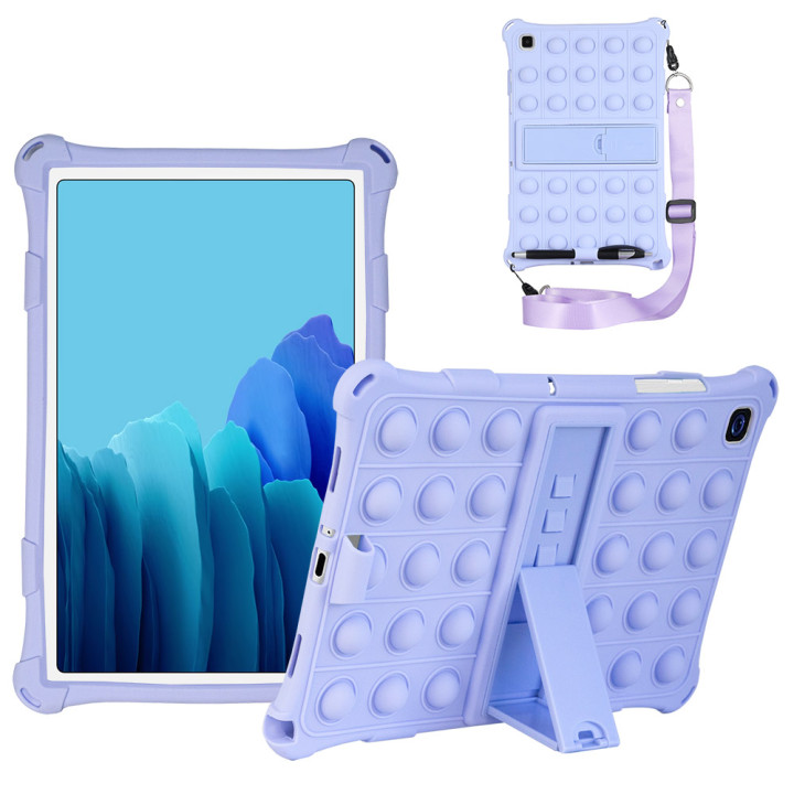 Силіконовыий чохол Galeo Pop It для Samsung Galaxy Tab A7 10.4 SM-T500, SM-T505 Lilac