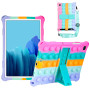 Силіконовыий чохол Galeo Pop It для Samsung Galaxy Tab A7 10.4 SM-T500, SM-T505 Rainbow Pink