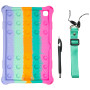 Силіконовыий чохол Galeo Pop It для Samsung Galaxy Tab A7 10.4 SM-T500, SM-T505 Rainbow Pink