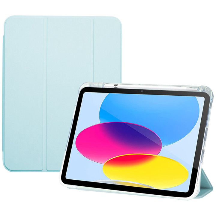 Чехол Galeo TPU Trifold with Pencil Holder для Apple iPad 10 10.9"(2022) Light Blue