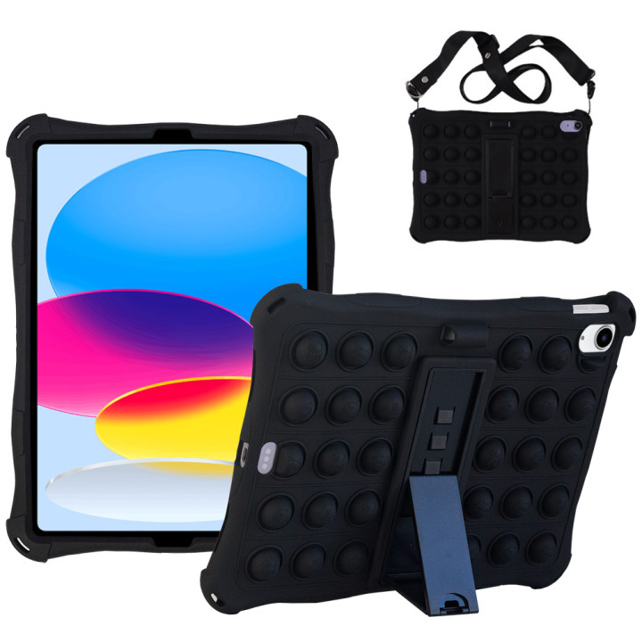 Cиликоновый чехол Galeo Pop It для Apple iPad 11 (2025) / iPad 10 10.9" (2022) Black