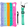 Силіконовий чохол Galeo Pop It для realme Pad 10.4 Rainbow Pink