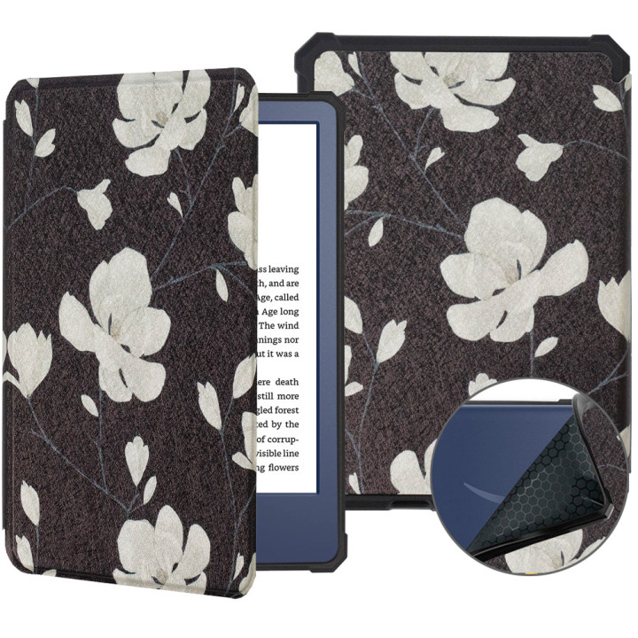 Чохол Galeo TPU Print для Amazon Kindle 11th Gen (2022/2024) 6" Magnolia Black
