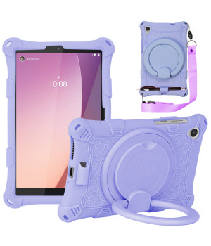 Силіконовый чохол Galeo Ring Handle для Lenovo Tab M8 4th Gen TB-300FU, TB-300XU Lilac