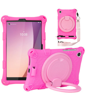 Силіконовый чохол Galeo Ring Handle для Lenovo Tab M8 4th Gen TB-300FU, TB-300XU Hotpink