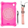 Силіконовый чохол Galeo Ring Handle для Lenovo Tab M8 4th Gen TB-300FU, TB-300XU Hotpink