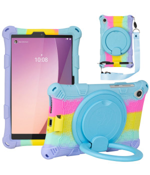 Силіконовый чохол Galeo Ring Handle для Lenovo Tab M8 4th Gen TB-300FU, TB-300XU Rainbow LB