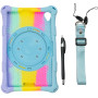 Силіконовый чохол Galeo Ring Handle для Lenovo Tab M8 4th Gen TB-300FU, TB-300XU Rainbow LB