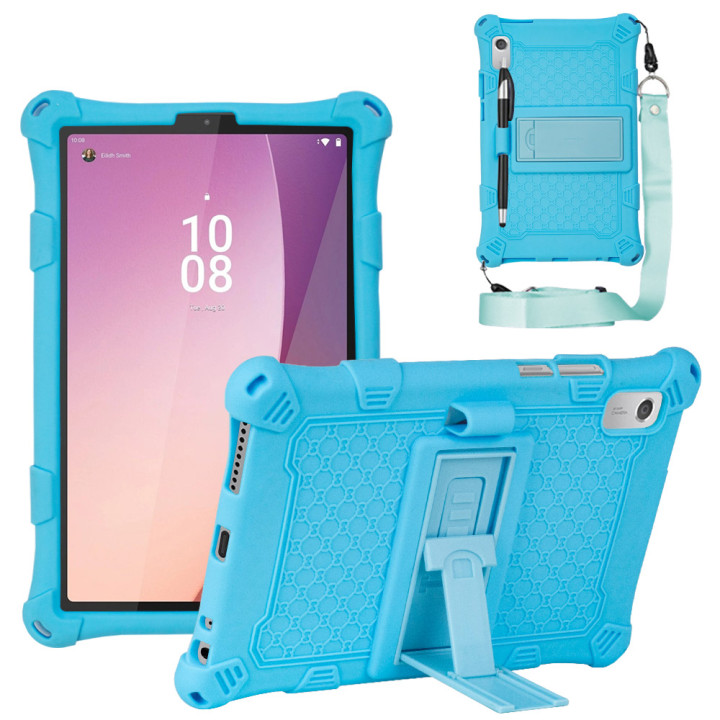 Силіконовый чохол Galeo Stand для Lenovo Tab M9 TB-310FU, TB-310XU Light Blue