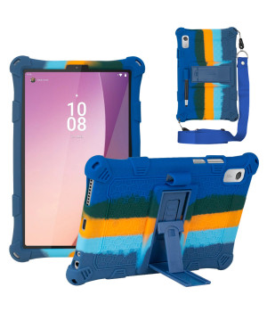 Силіконовый чохол Galeo Stand для Lenovo Tab M9 TB-310FU, TB-310XU Rainbow Dark Blue