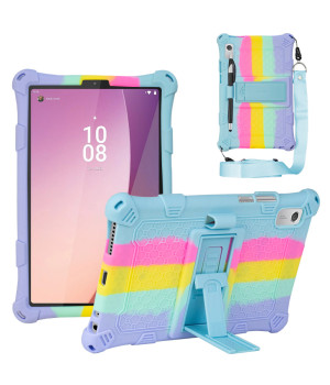 Силіконовый чохол Galeo Stand для Lenovo Tab M9 TB-310FU, TB-310XU Rainbow Light Blue