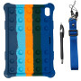 Силіконовыий чохол Galeo Pop It для Samsung Galaxy Tab S5e 10.5 (SM-T720, SM-T725) Rainbow Dark Blue