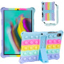 Силиконовый чехол Galeo Pop It для Samsung Galaxy Tab S5e 10.5 (SM-T720, SM-T725) Rainbow Light Blue