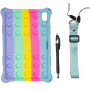 Силиконовый чехол Galeo Pop It для Samsung Galaxy Tab S5e 10.5 (SM-T720, SM-T725) Rainbow Light Blue