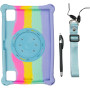 Силіконовий чохол Galeo Ring Handle для TCL 10 TABMAX 10.4" Rainbow Light Blue