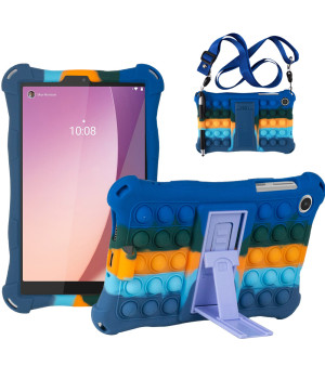 Силіконовый чохол Galeo Pop It для Lenovo Tab M8 4th Gen TB-300FU, TB-300XU Rainbow DB