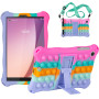 Силіконовый чохол Galeo Pop It для Lenovo Tab M8 4th Gen TB-300FU, TB-300XU Rainbow Pink