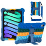 Силіконовый чохол Galeo Pop It для Apple iPad mini 6 Rainbow Dark Blue