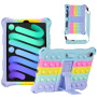 Силіконовый чохол Galeo Pop It для Apple iPad mini 6 Rainbow Light Blue