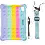 Силіконовый чохол Galeo Pop It для Apple iPad mini 6 Rainbow Light Blue