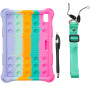 Cиликоновый чехол Galeo Pop It для Apple iPad mini 6 Rainbow Pink