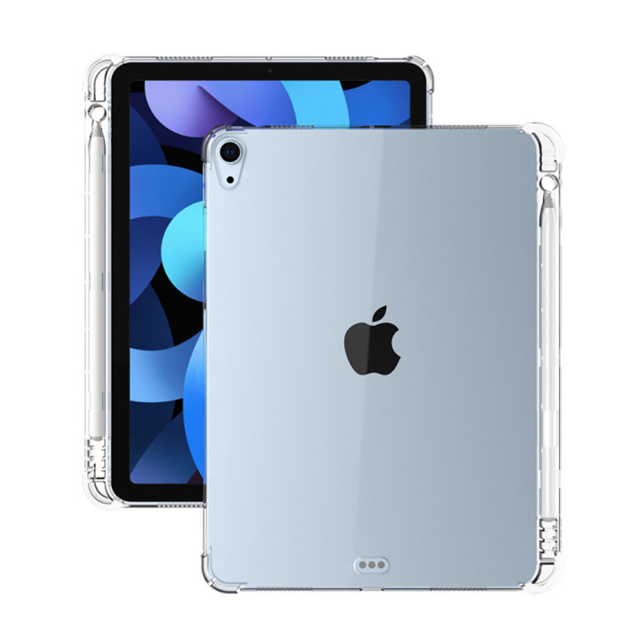 TPU чохол Galeo Anti-Shock with Pencil Holder для Apple iPad Air 11 M2/M3, Air 4/5 10.9" Transparent