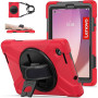 Противоударный чехол Galeo Heavy Duty для Lenovo Tab M8 4th Gen TB-300FU, TB-300XU Red