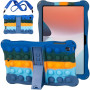 Силіконовый чохол Galeo Pop It для OPPO Pad Air 10.36" Rainbow Dark Blue