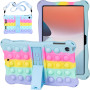 Силіконовый чохол Galeo Pop It для OPPO Pad Air 10.36" Rainbow Light Blue