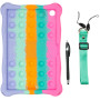 Силіконовый чохол Galeo Pop It для OPPO Pad Air 10.36" Rainbow Pink