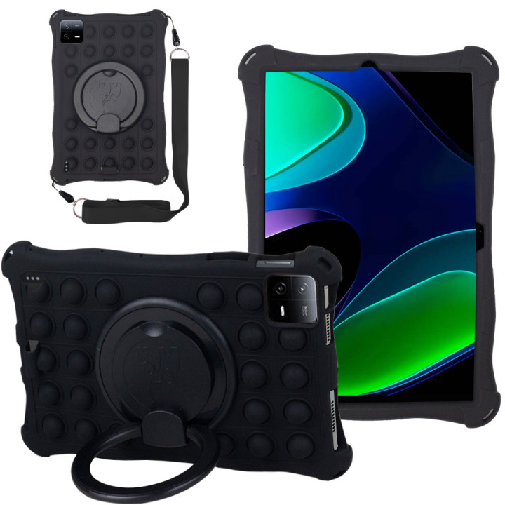 Силіконовий чохол Galeo Pop It with Handle для Xiaomi Pad 6 / Pad 6 Pro Black