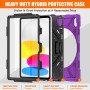 Противоударный чехол Galeo Heavy Duty для Apple iPad 11 (2025) / iPad 10th Gen 10.9" (2022) Purple