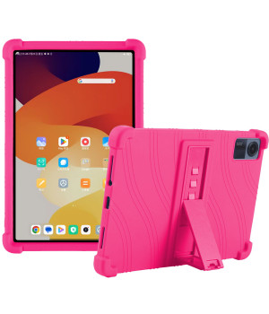 Силиконовый чехол с подставкой Galeo для Xiaomi Redmi Pad SE Hotpink