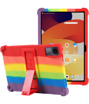 Силиконовый чехол с подставкой Galeo для Xiaomi Redmi Pad SE Rainbow