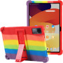 Силиконовый чехол с подставкой Galeo для Xiaomi Redmi Pad SE Rainbow