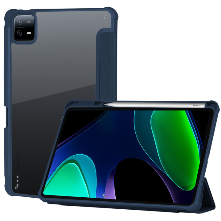 Чохол Galeo Hybrid Case with Stylus Holder для Xiaomi Pad 6 / Pad 6 Pro Navy Blue