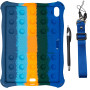 Силіконовый чохол Galeo Pop It для Apple iPad Air 4/5 10.9" (2020/2022) Rainbow Dark Blue